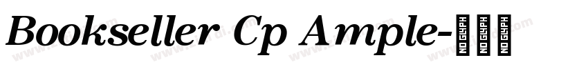 Bookseller Cp Ample字体转换